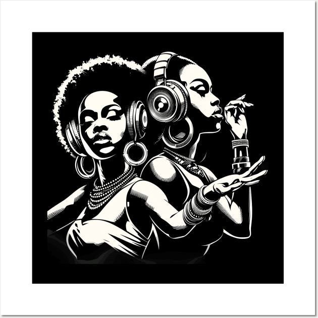 Afrocentric Women Music Wall Art by Graceful Designs